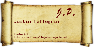 Justin Pellegrin névjegykártya